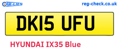 DK15UFU are the vehicle registration plates.