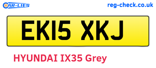 EK15XKJ are the vehicle registration plates.