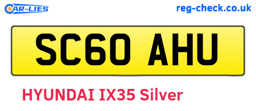 SC60AHU are the vehicle registration plates.
