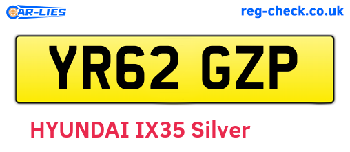 YR62GZP are the vehicle registration plates.
