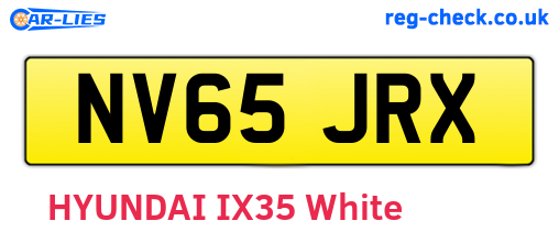 NV65JRX are the vehicle registration plates.