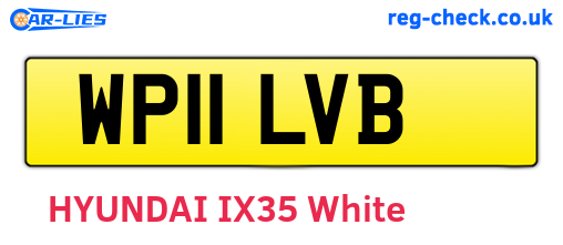 WP11LVB are the vehicle registration plates.