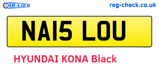 NA15LOU are the vehicle registration plates.