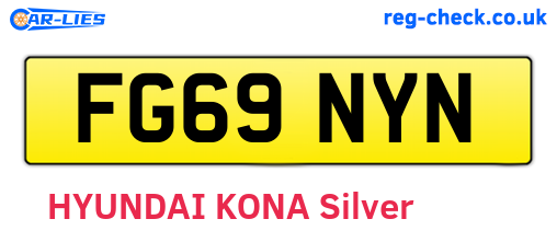 FG69NYN are the vehicle registration plates.