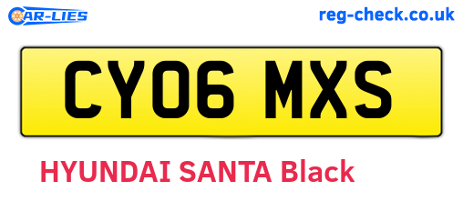 CY06MXS are the vehicle registration plates.