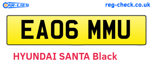 EA06MMU are the vehicle registration plates.