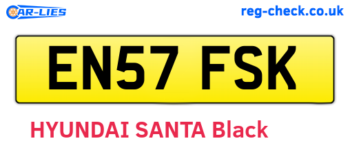 EN57FSK are the vehicle registration plates.