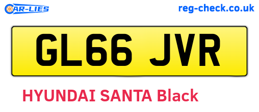 GL66JVR are the vehicle registration plates.