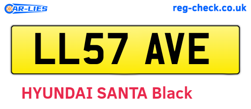 LL57AVE are the vehicle registration plates.