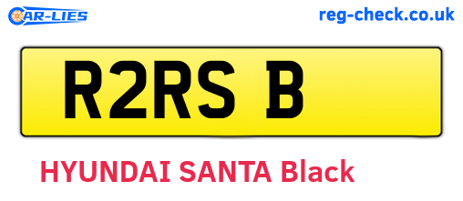 R2RSB are the vehicle registration plates.