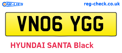 VN06YGG are the vehicle registration plates.