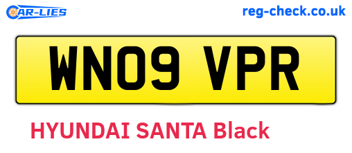 WN09VPR are the vehicle registration plates.