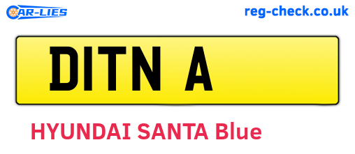 D1TNA are the vehicle registration plates.