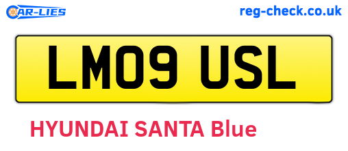 LM09USL are the vehicle registration plates.