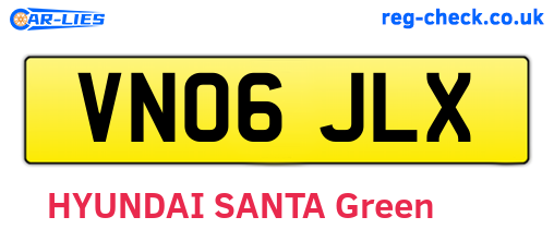 VN06JLX are the vehicle registration plates.