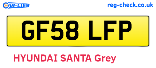 GF58LFP are the vehicle registration plates.