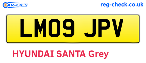 LM09JPV are the vehicle registration plates.