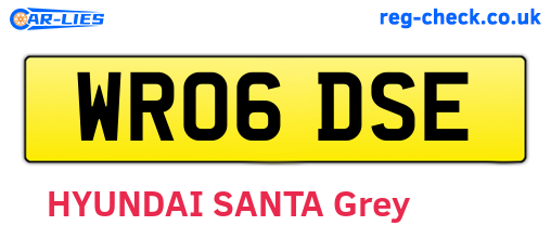 WR06DSE are the vehicle registration plates.
