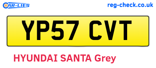 YP57CVT are the vehicle registration plates.