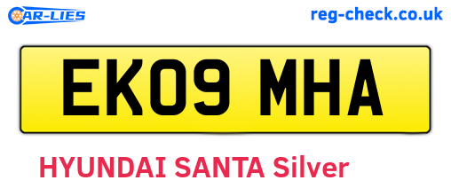 EK09MHA are the vehicle registration plates.