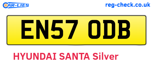 EN57ODB are the vehicle registration plates.