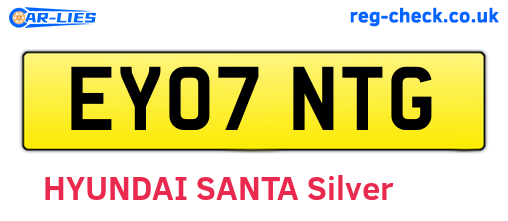 EY07NTG are the vehicle registration plates.