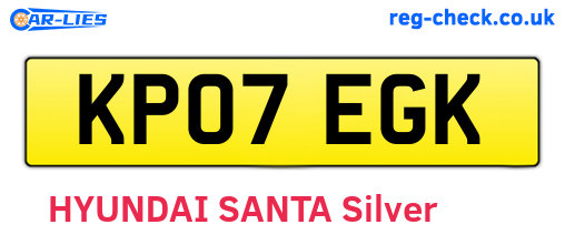 KP07EGK are the vehicle registration plates.