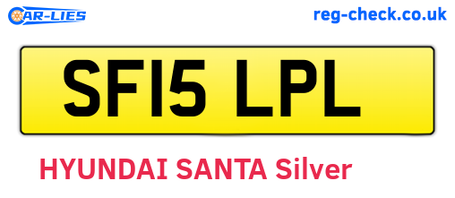 SF15LPL are the vehicle registration plates.
