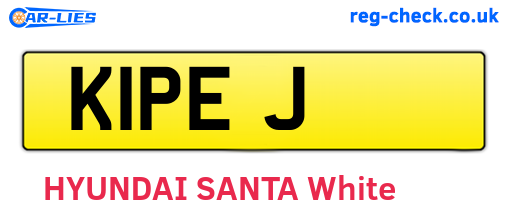 K1PEJ are the vehicle registration plates.