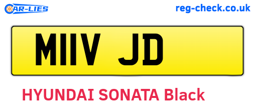 M11VJD are the vehicle registration plates.