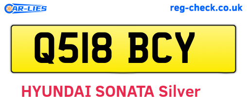 Q518BCY are the vehicle registration plates.