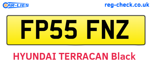FP55FNZ are the vehicle registration plates.