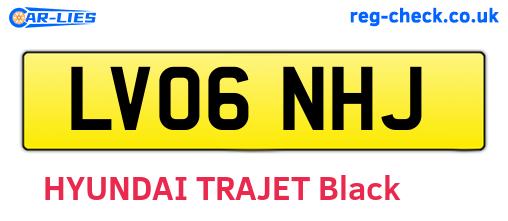LV06NHJ are the vehicle registration plates.