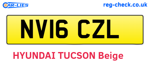 NV16CZL are the vehicle registration plates.