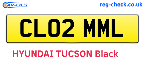 CL02MML are the vehicle registration plates.
