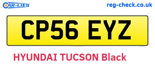 CP56EYZ are the vehicle registration plates.