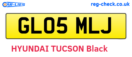 GL05MLJ are the vehicle registration plates.