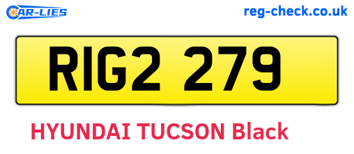 RIG2279 are the vehicle registration plates.