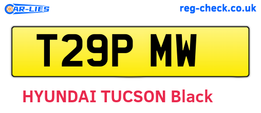 T29PMW are the vehicle registration plates.