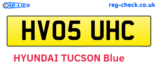 HV05UHC are the vehicle registration plates.