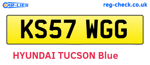 KS57WGG are the vehicle registration plates.