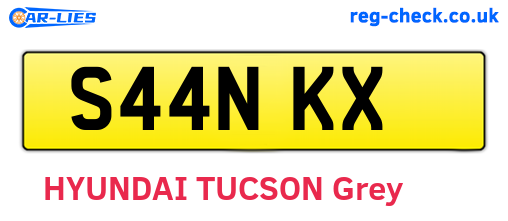 S44NKX are the vehicle registration plates.