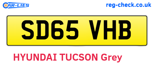 SD65VHB are the vehicle registration plates.