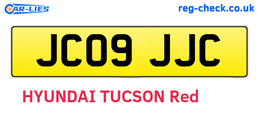 JC09JJC are the vehicle registration plates.