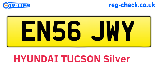 EN56JWY are the vehicle registration plates.