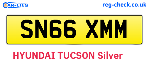 SN66XMM are the vehicle registration plates.