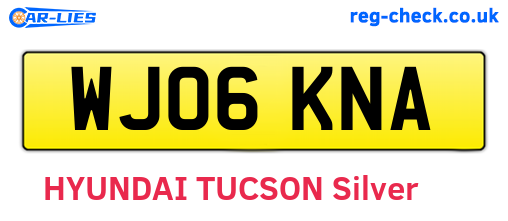 WJ06KNA are the vehicle registration plates.