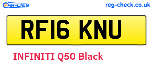 RF16KNU are the vehicle registration plates.