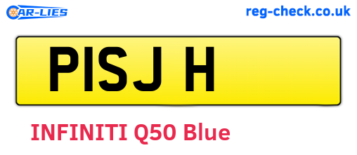 P1SJH are the vehicle registration plates.