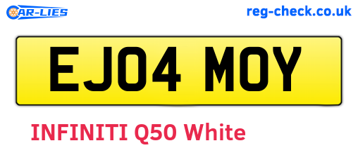 EJ04MOY are the vehicle registration plates.